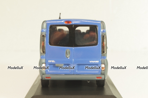 Opel Vivaro/Renault Trafic 2001, blue, 9162811, Minichamps 1:43