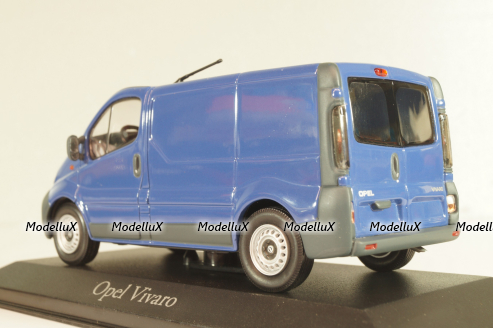 Opel Vivaro/Renault Trafic 2001, blue, 9162811, Minichamps 1:43