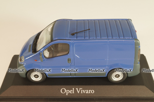 Opel Vivaro/Renault Trafic 2001, blue, 9162811, Minichamps 1:43