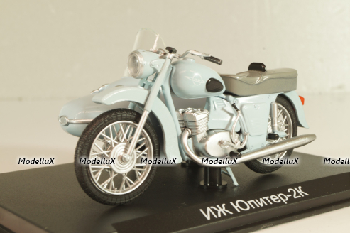 ИЖ "Юпитер-2К" 1965, серый, Наши Мотоциклы №51, NM051, Modimio 1:43