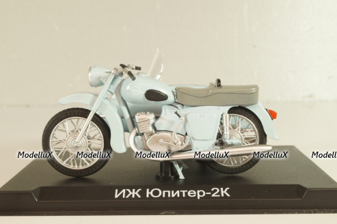 ИЖ "Юпитер-2К" 1965, серый, Наши Мотоциклы №51, NM051, Modimio 1:43