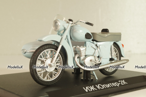 ИЖ "Юпитер-2К" 1965, серый, Наши Мотоциклы №51, NM051, Modimio 1:43