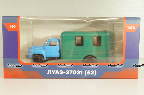 Луаз-37031 автомастерская на шасси Газ-52-01, 1975, Легендарные грузовики СССР №119, 1:43