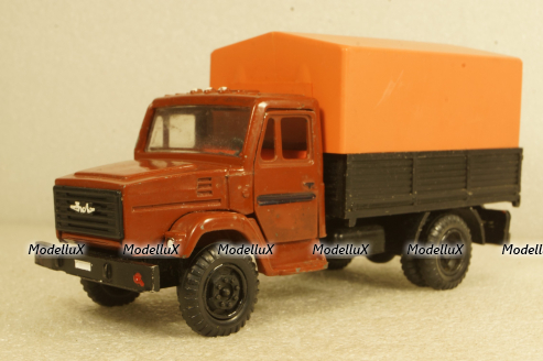 Зил-4331, красный/оранжевый, з-д Вега 1:43 