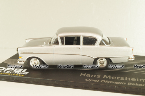 Opel Olympia Record P1 Hans Mersheimer 1957, silver, OPCD123, Opel Collection Designer #123 1:43