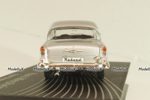 Opel Olympia Record P1 Hans Mersheimer 1957, silver, OPCD123, Opel Collection Designer #123 1:43