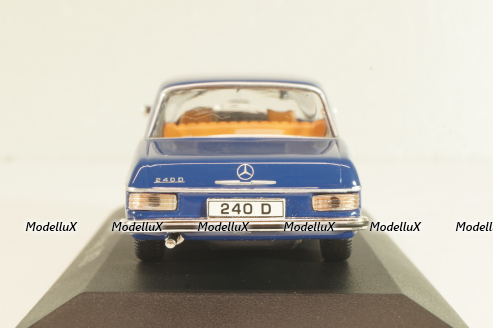 Mercedes-Benz 240 D (W115) Limousine 1973, blue, MBOMS059, Mercedes-Benz-Offizielle Modell-Sammlung #59, Altaya 1:43