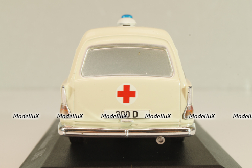 Mercedes-Benz 200 (W110) Binz, Ambulance 1965, MBOMS067, beige, Altaya, Mercedes-Benz Offizielle Modell Sammlung #67, 1:43