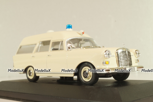 Mercedes-Benz 200 (W110) Binz, Ambulance 1965, MBOMS067, beige, Altaya, Mercedes-Benz Offizielle Modell Sammlung #67, 1:43