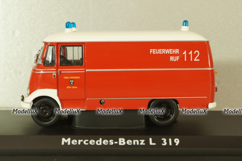 Mercedes-Benz L 319 bus Feuerwehr Baden 1955, 03351, Schuco 1:43