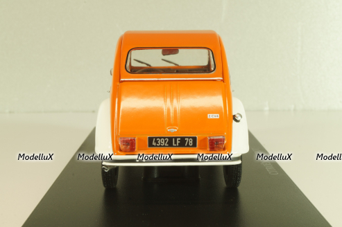 CITROEN 2CV Spot, orange/white, G111V054, Hachette 1:24