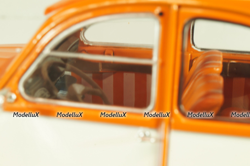 CITROEN 2CV Spot, orange/white, G111V054, Hachette 1:24