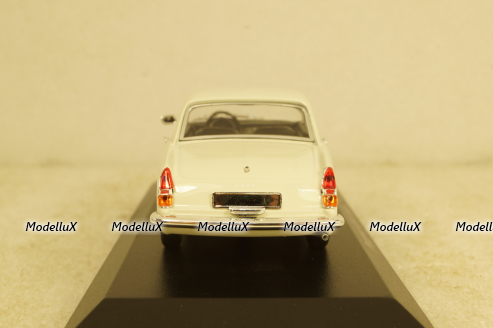 Peugeot 404 coupe, white, 940112920, Maxichamps 1:43