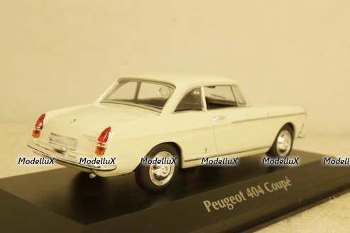 Peugeot 404 coupe, white, 940112920, Maxichamps 1:43