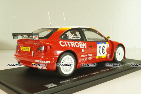Citroen Xsara Kit Car WRC #16 Rally Catalunya-Costa Brava 1999, Bugalski/Chiaroni, G113U032, WRC Collection, Hachette 1:24