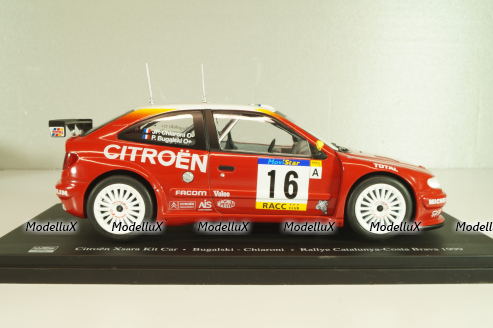 Citroen Xsara Kit Car WRC #16 Rally Catalunya-Costa Brava 1999, Bugalski/Chiaroni, G113U032, WRC Collection, Hachette 1:24