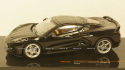 Chevrolet Corvette C8 2020 black, MOC304, IXO 1:43