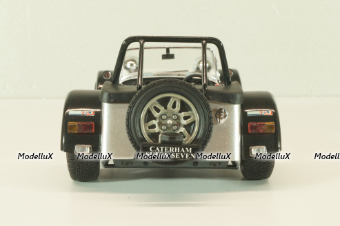 Caterham Super Seven JPE, black with carbon, 08225C, Kyosho 1:18