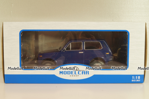 Ваз-2121 Lada Нива, blue, 18130, MCG 1:18