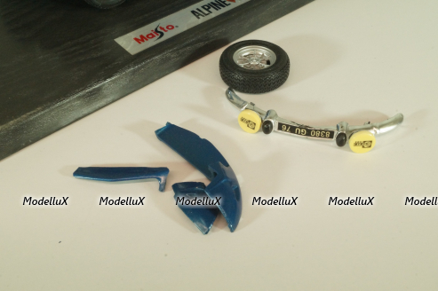 Alpine Renault 1600S # 20 1971, blue, Maisto 1:18 После ДТП!