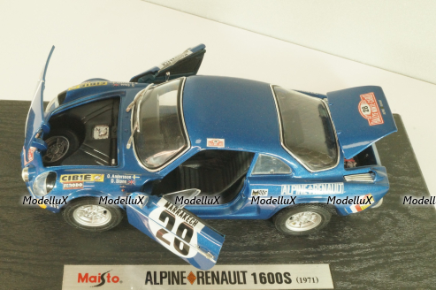 Alpine Renault 1600S # 20 1971, blue, Maisto 1:18 После ДТП!