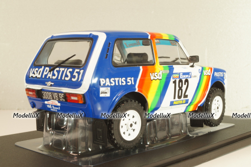 Ваз-2121 Lada Нива No.182, Rally Paris-Dakar Jabouille/Sardou, 1984, S1807305, Solido 1:18