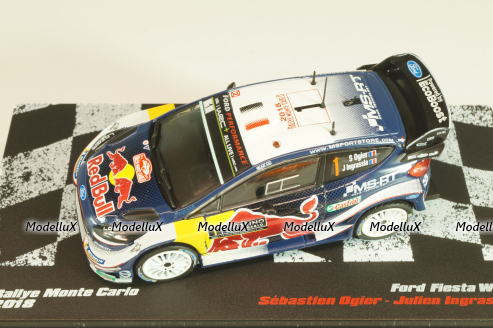 Ford Fiesta WRC #1 Rally Monte-Carlo 2018, S.Ogier/J.Ingrassia, Legends of Rally Winnings Car #1, Altaya 1:43