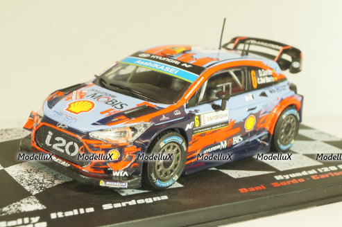 Hyundai I20 WRC #6 Winner Rally Italia Sardegna 2019, D.Sordo/C.Barrio, Legends of Rally Winnings Car #2, Altaya 1:43