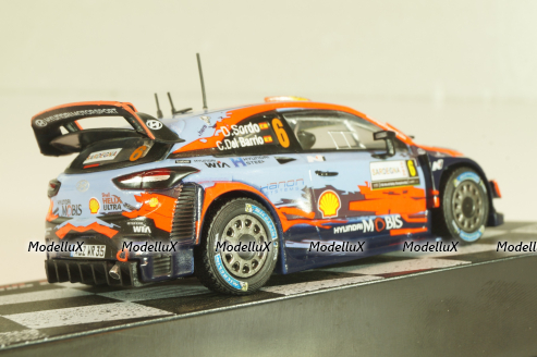 Hyundai I20 WRC #6 Winner Rally Italia Sardegna 2019, D.Sordo/C.Barrio, Legends of Rally Winnings Car #2, Altaya 1:43