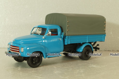 Opel Blitz 1.75t delivery truck, blue, 439051020, Minichamps 1:43