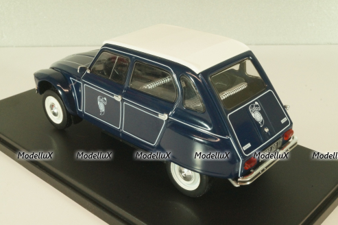 Citroen Dyane Caban dark blue/white roof, G111V020, Hachette 1:24 