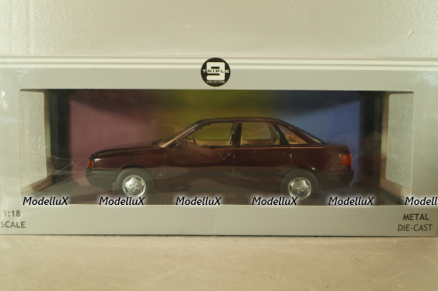 Audi 80 B3 Sedan 1986, darkred-metallic, T9-1800344, Triple9 1:18