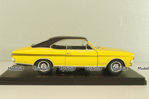 Opel Commodore A GS/E Coupe 1970, yellow/black, G1648004, Hachette 1:24