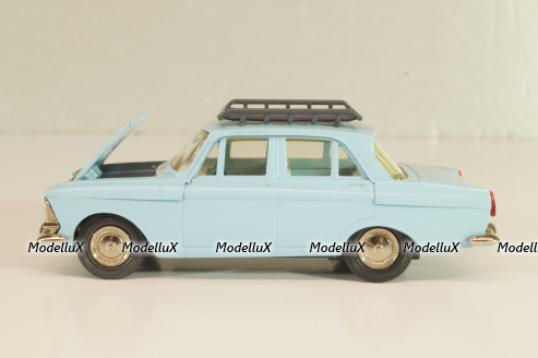 Москвич-408 с багажником, голубой,  Август 1989г., Тантал/Радон 1:43