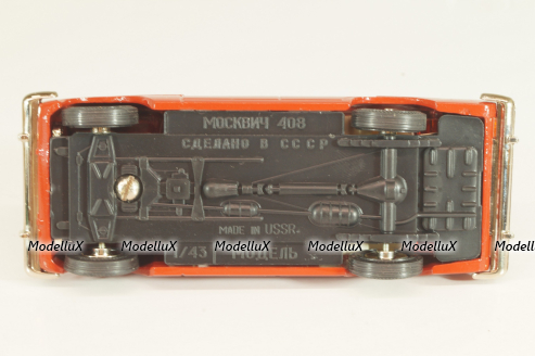 Москвич-408, красный,  Январь 1989г., Тантал/Радон 1:43  №2