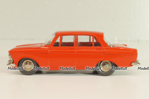 Москвич-408 А1, красный, капот 2 зажима, Тантал/Радон 1:43