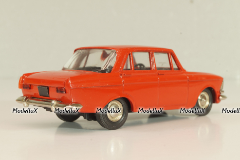 Москвич-408 А1, красный, капот 2 зажима, Тантал/Радон 1:43