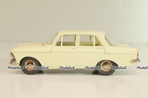 Москвич-408 А1, кремовый, капот 2 зажима, Тантал/Радон 1:43