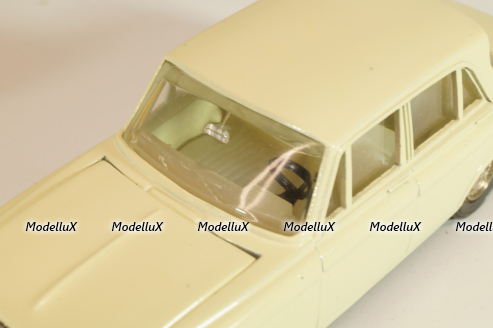 Москвич-408 А1, кремовый, капот 2 зажима, Тантал/Радон 1:43