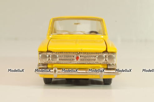 Москвич-408 А1, желтый, капот 2 зажима, Тантал/Радон 1:43
