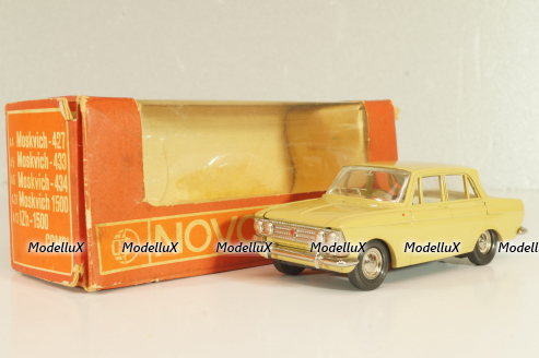 Москвич-408 А1, бежевый, капот 2 зажима, Тантал/Радон 1:43