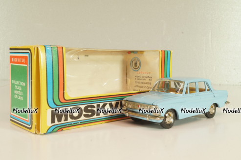 Москвич-408 А1, голубой,Тантал/Радон 1:43