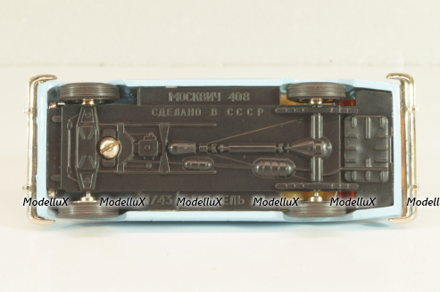 Москвич-408 А1, голубой,Тантал/Радон 1:43