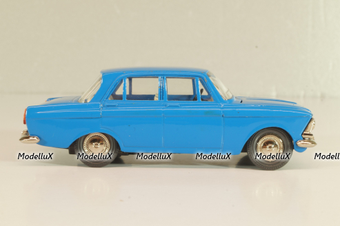 Москвич-408 А1, синий, капот 2 зажима, Тантал/Радон 1:43