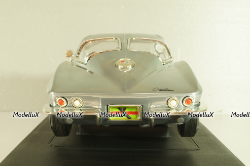 Chevrolet Corvette Stingrey Coupe, John Force 1963, chrome, 32874, ERTL 1:18