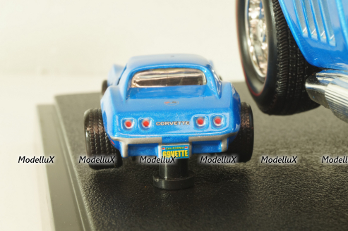 Chevrolet Corvette Stingrey (C3) 1968, Hall of Fame, blue, 047332, Hot Wheels 1:18/1:64 Set