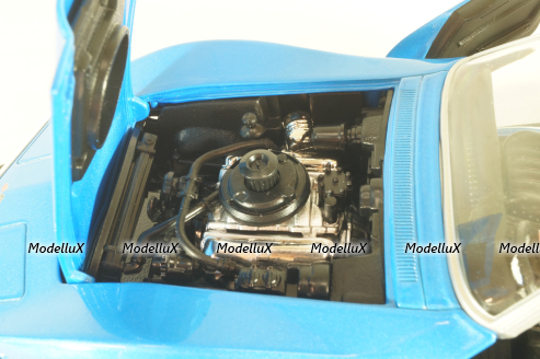 Chevrolet Corvette Stingrey (C3) 1968, Hall of Fame, blue, 047332, Hot Wheels 1:18/1:64 Set