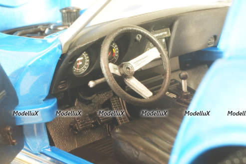 Chevrolet Corvette Stingrey (C3) 1968, Hall of Fame, blue, 047332, Hot Wheels 1:18/1:64 Set