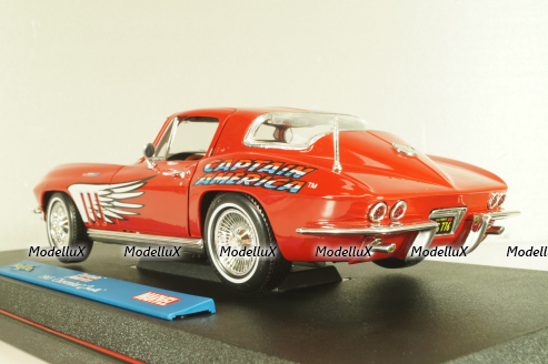 Chevrolet Corvette Stingray (C2) "Captain America" 1965, red, 36002, Maisto 1:18