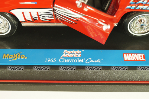 Chevrolet Corvette Stingray (C2) "Captain America" 1965, red, 36002, Maisto 1:18